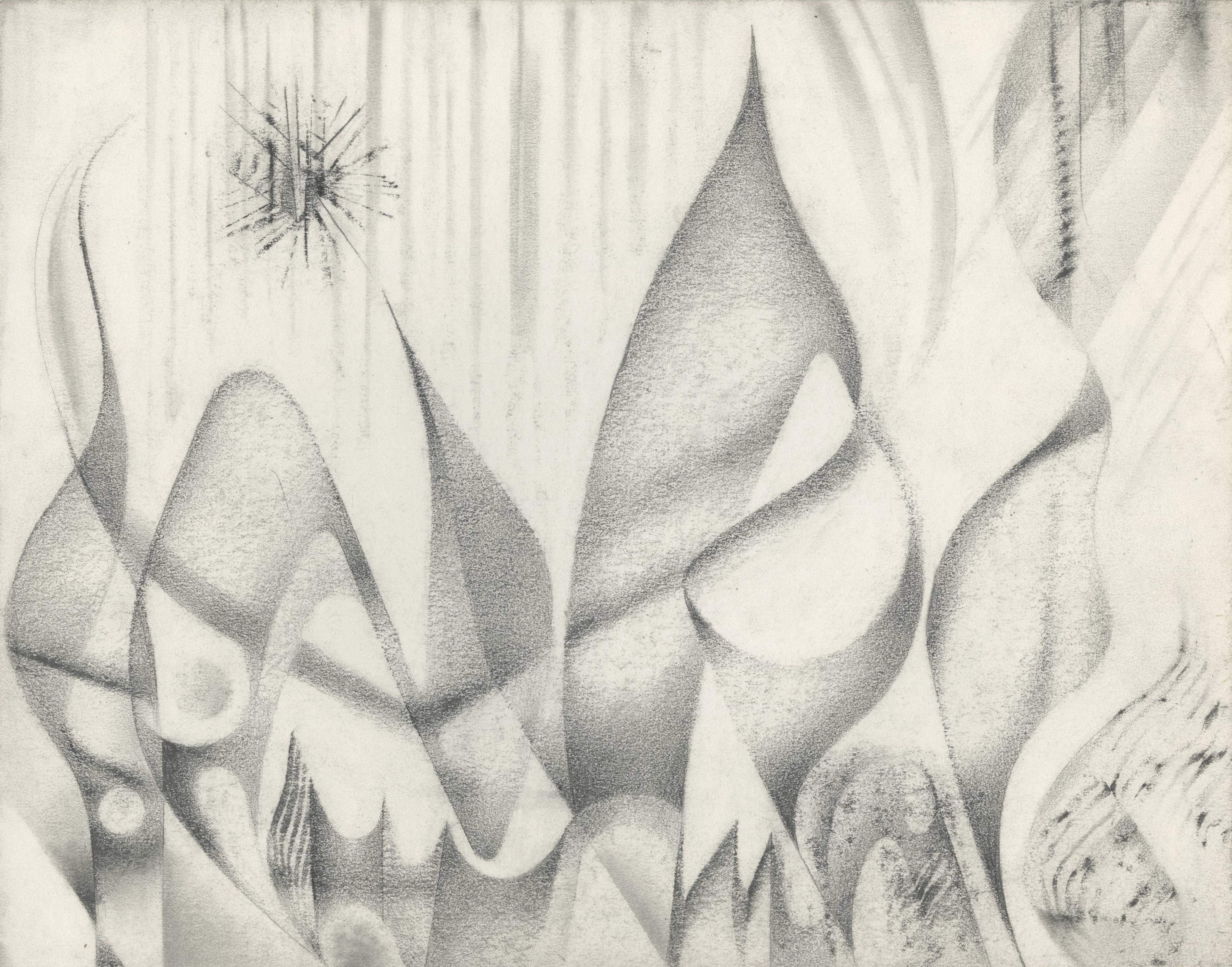 Medard P. Klein Abstract Drawing – Abstraktion ohne Titel