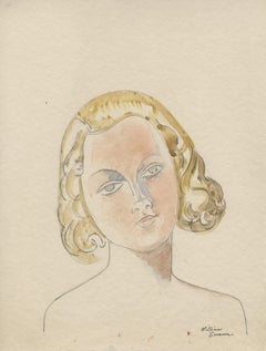 Head of a Young Woman with Blond Hair
