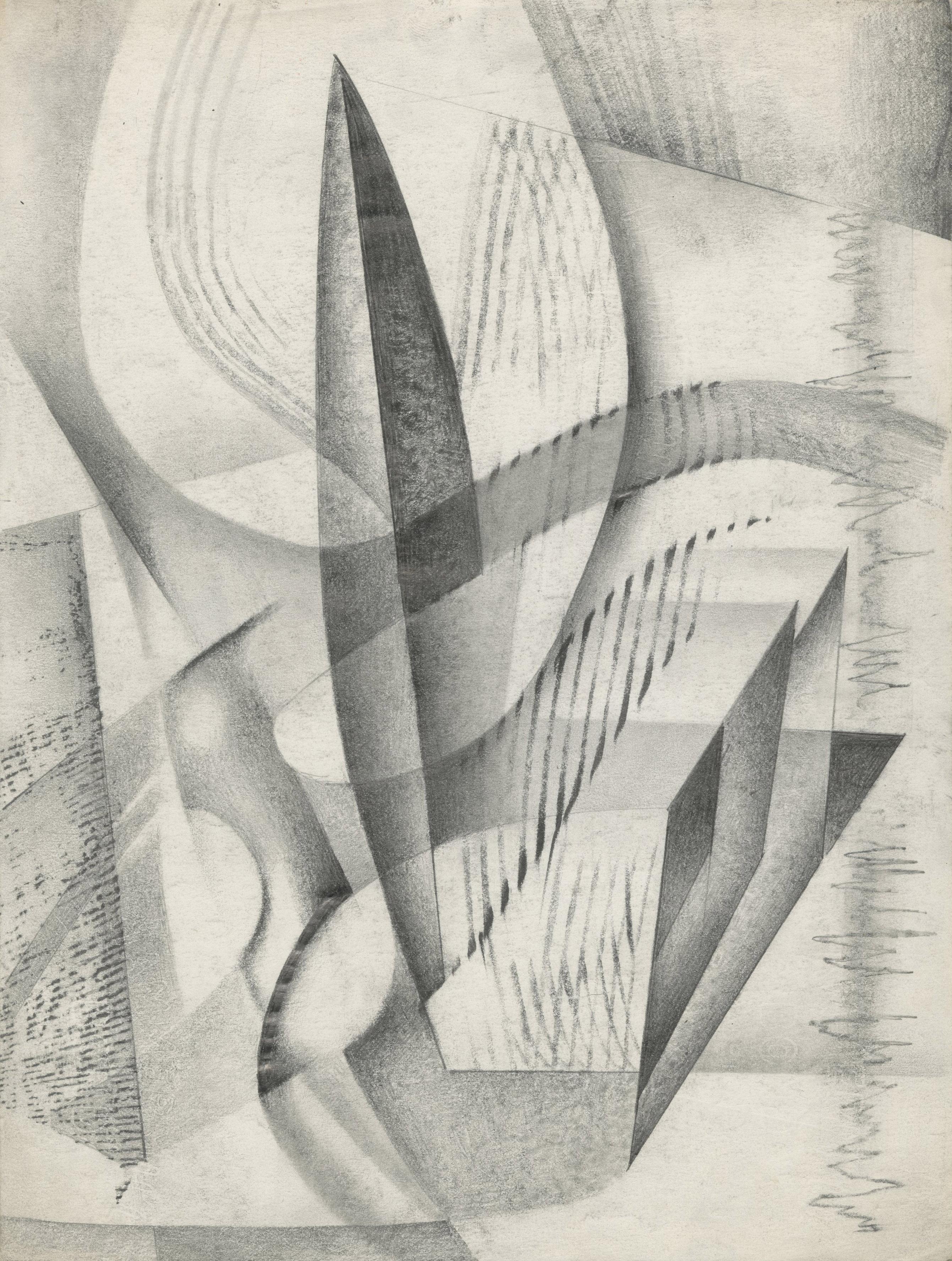 Medard P. Klein Abstract Drawing - Untitled Abstraction
