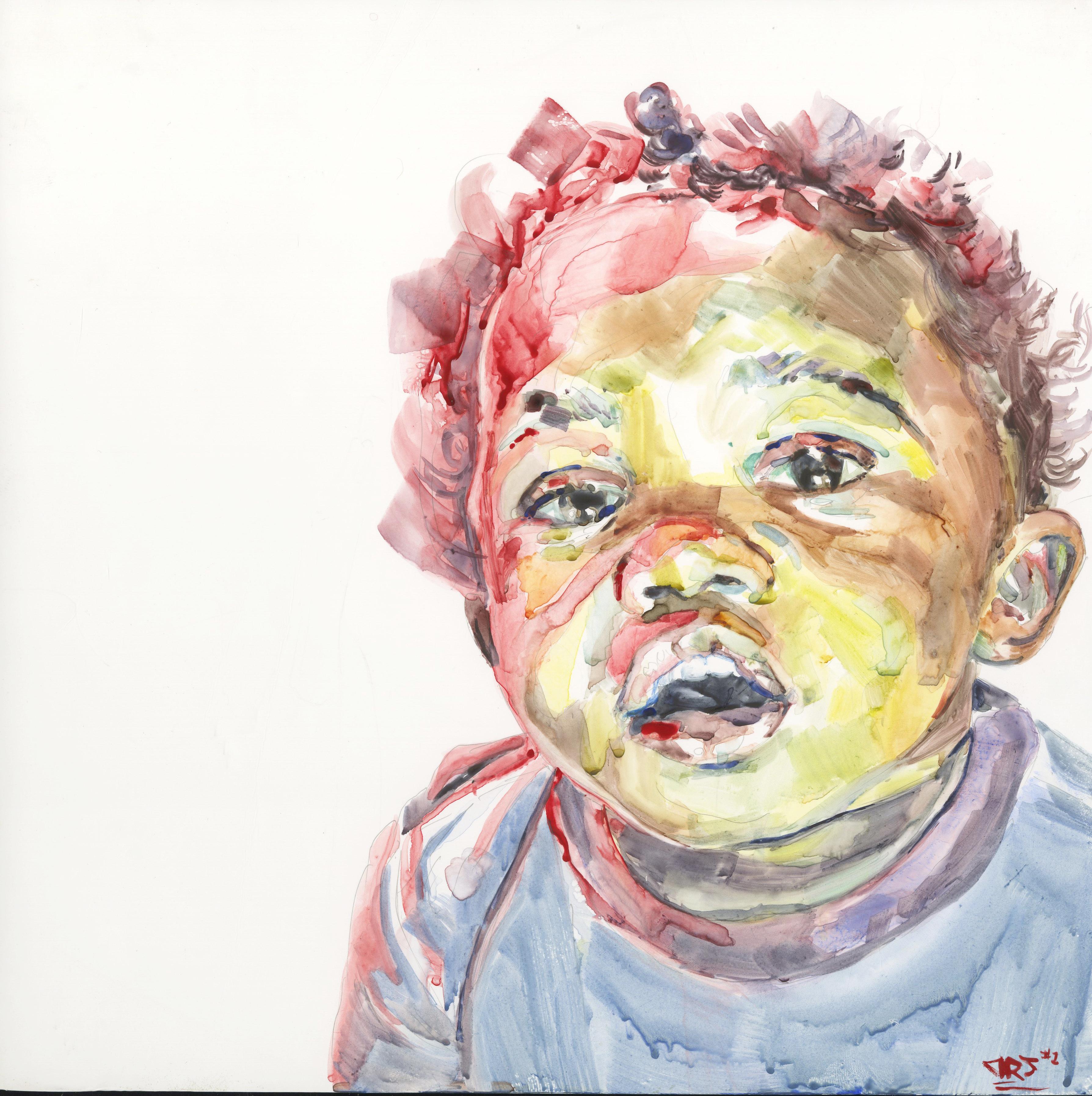 Darius Steward Figurative Art - Emily At 1 (Study #1)