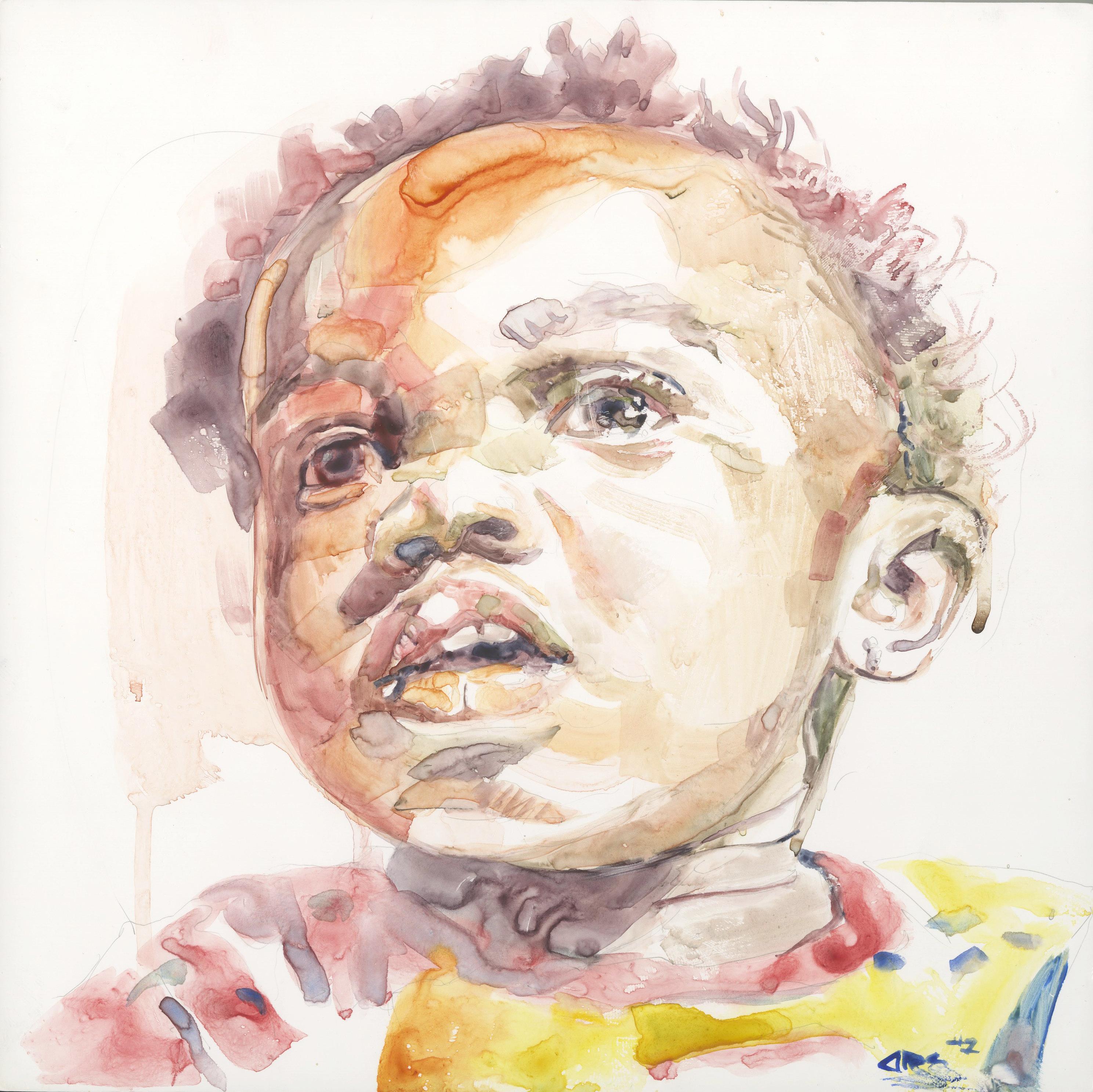 Darius Steward Figurative Art - Emily At 1 (Study 2)