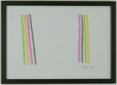 Untitled (Yellow Green, Gray and Pink)