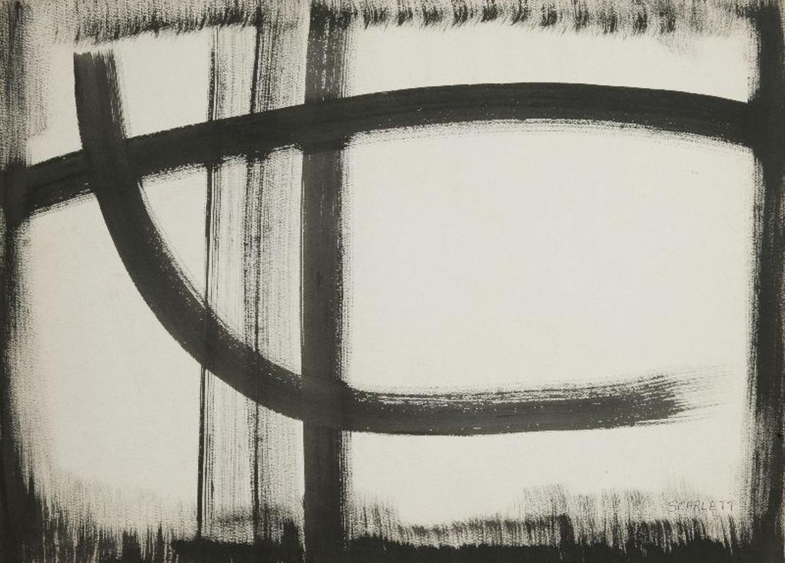 Rolph Scarlett Abstract Drawing - Untitled (Abstraction)
