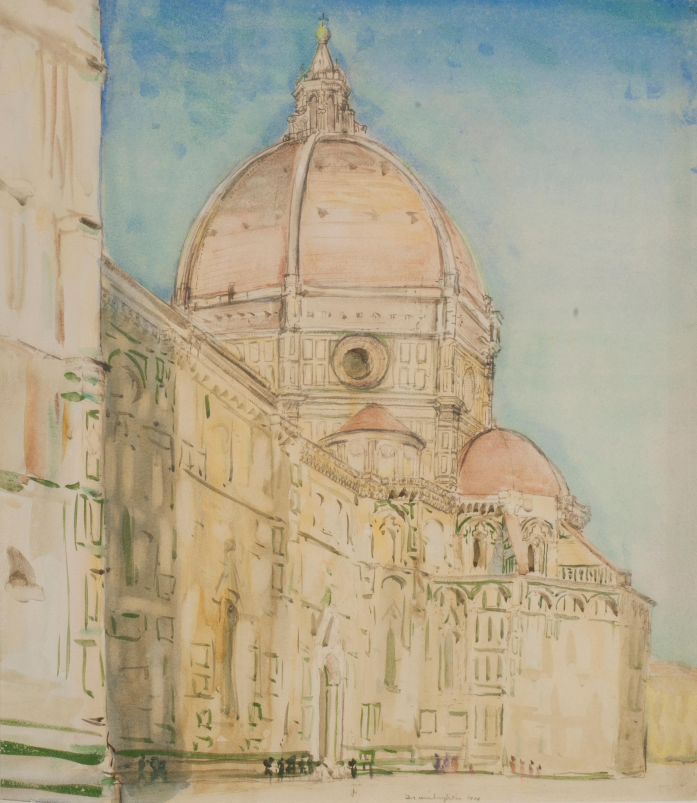 Donald Shaw MacLaughlan Landscape Art - The Duomo, Florence