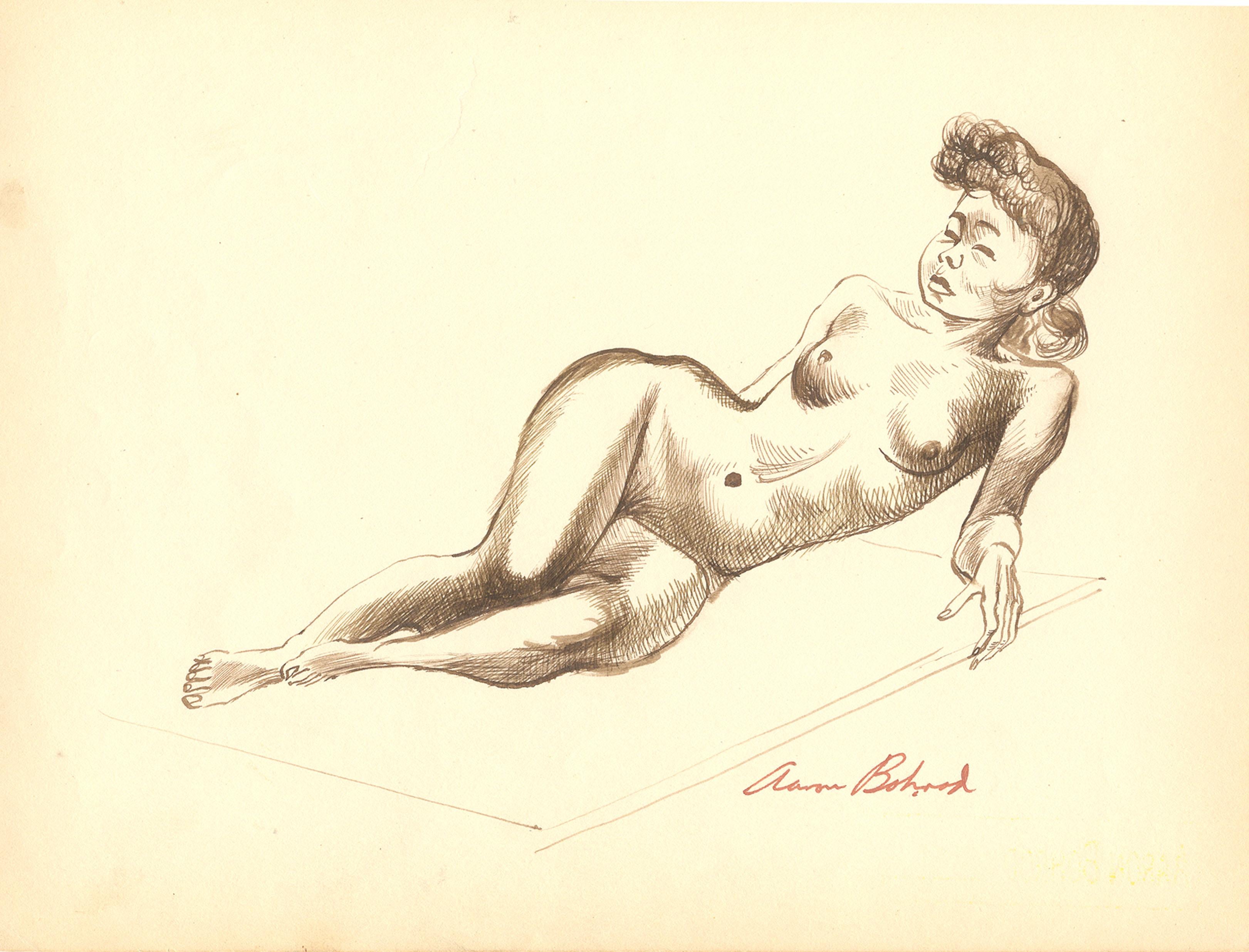 Nude Reclining on a Mat