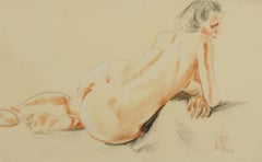 Vintage Reclining Female Nude