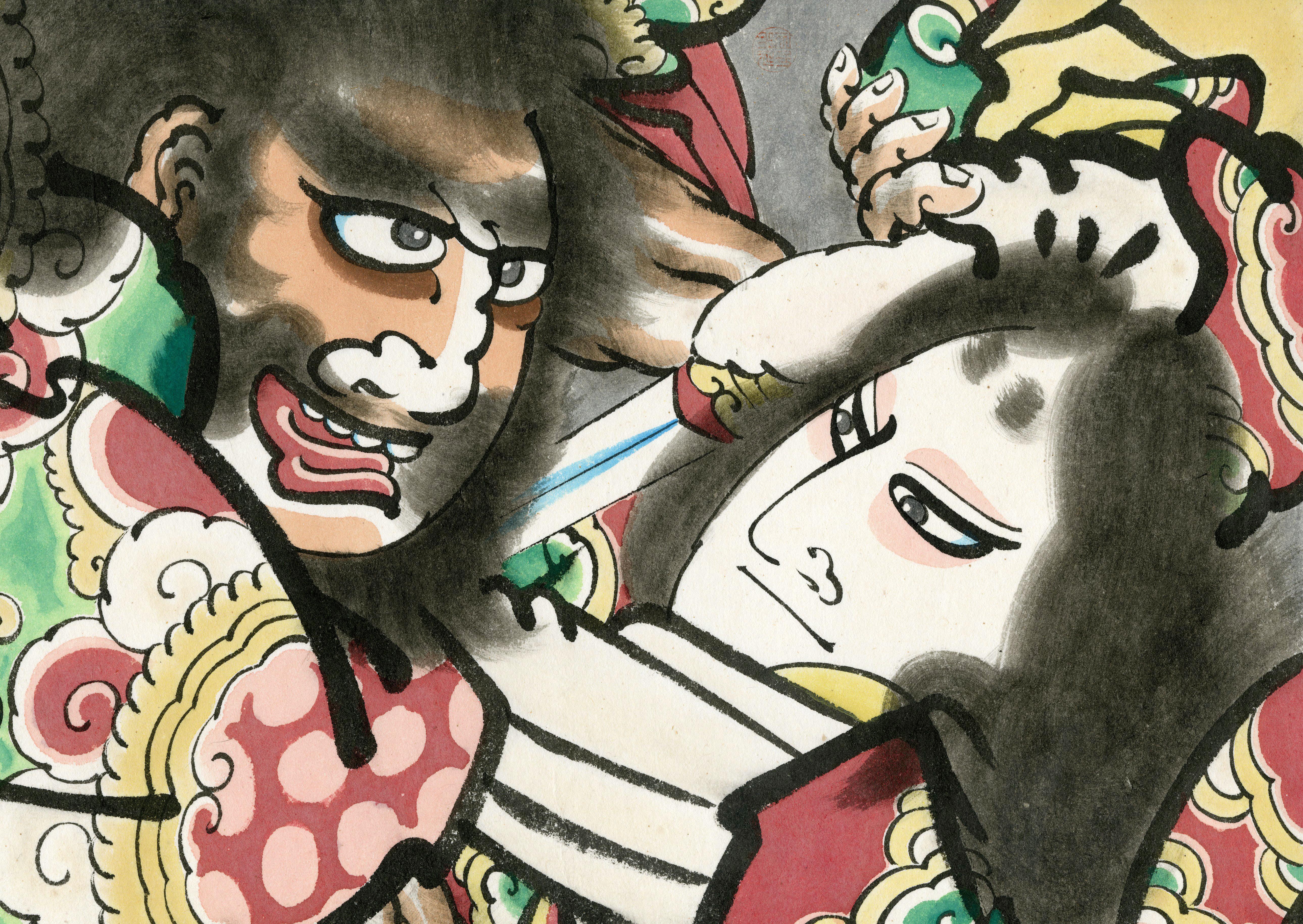 Anonymous Japanese Artist  Figurative Art – Yamato Takeru