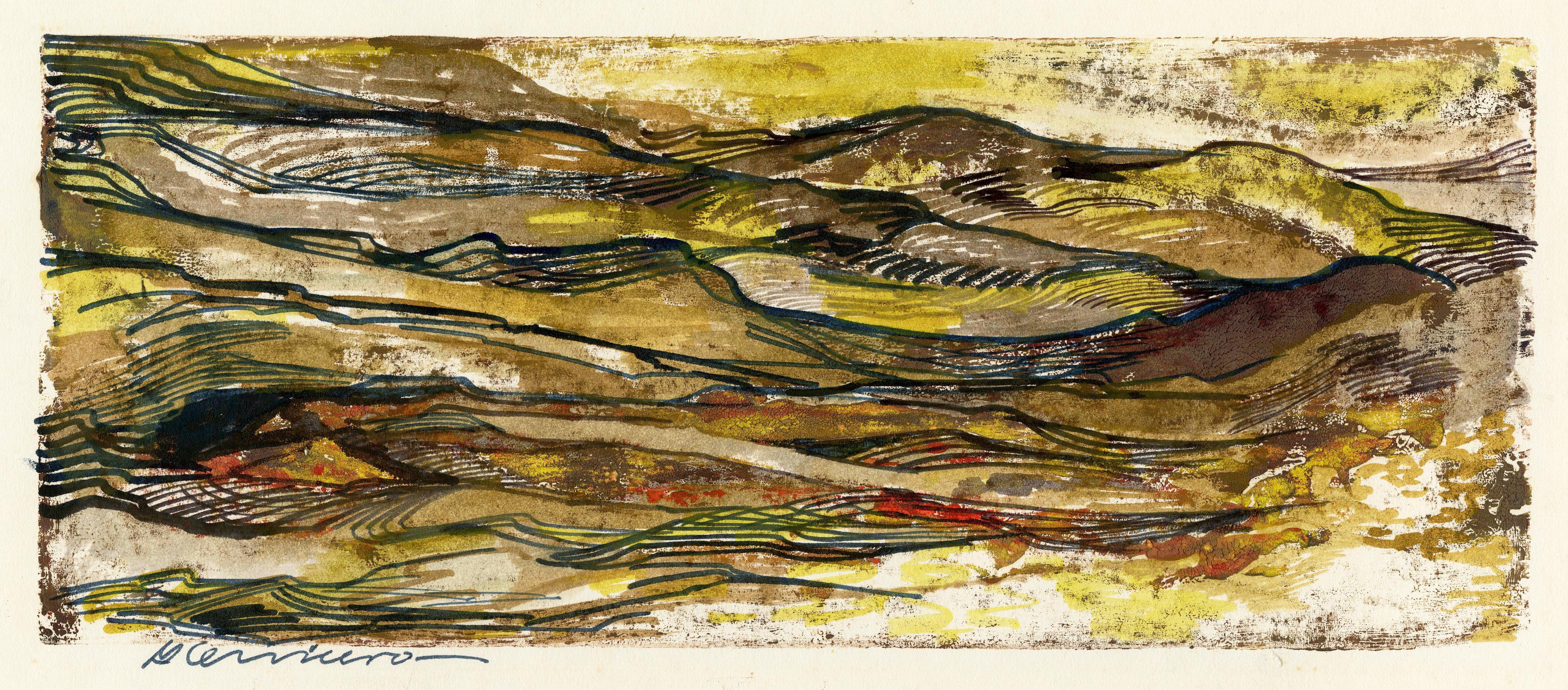 Landscape Art Guillermo Ceniceros - Paysage montagneux, Mexique