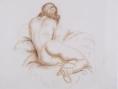 Desnudo Femenino Reclinado, visto desde atrás