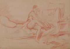 Antique Untitled (Woman Removing Her Stockings)