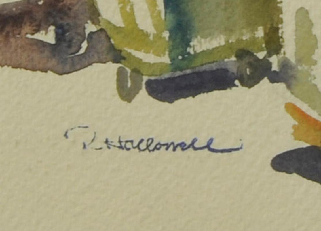 Postamt, New York
Aquarell auf Papier, um 1930
Signiert mit dem Nachlassstempel unten links (siehe Foto)
Illustriert: Galerie Marbella, Robert Hallowell (1886-1939), Nr. 64
Provenienz: Nachlass des Künstlers
                      Marbella Gallery