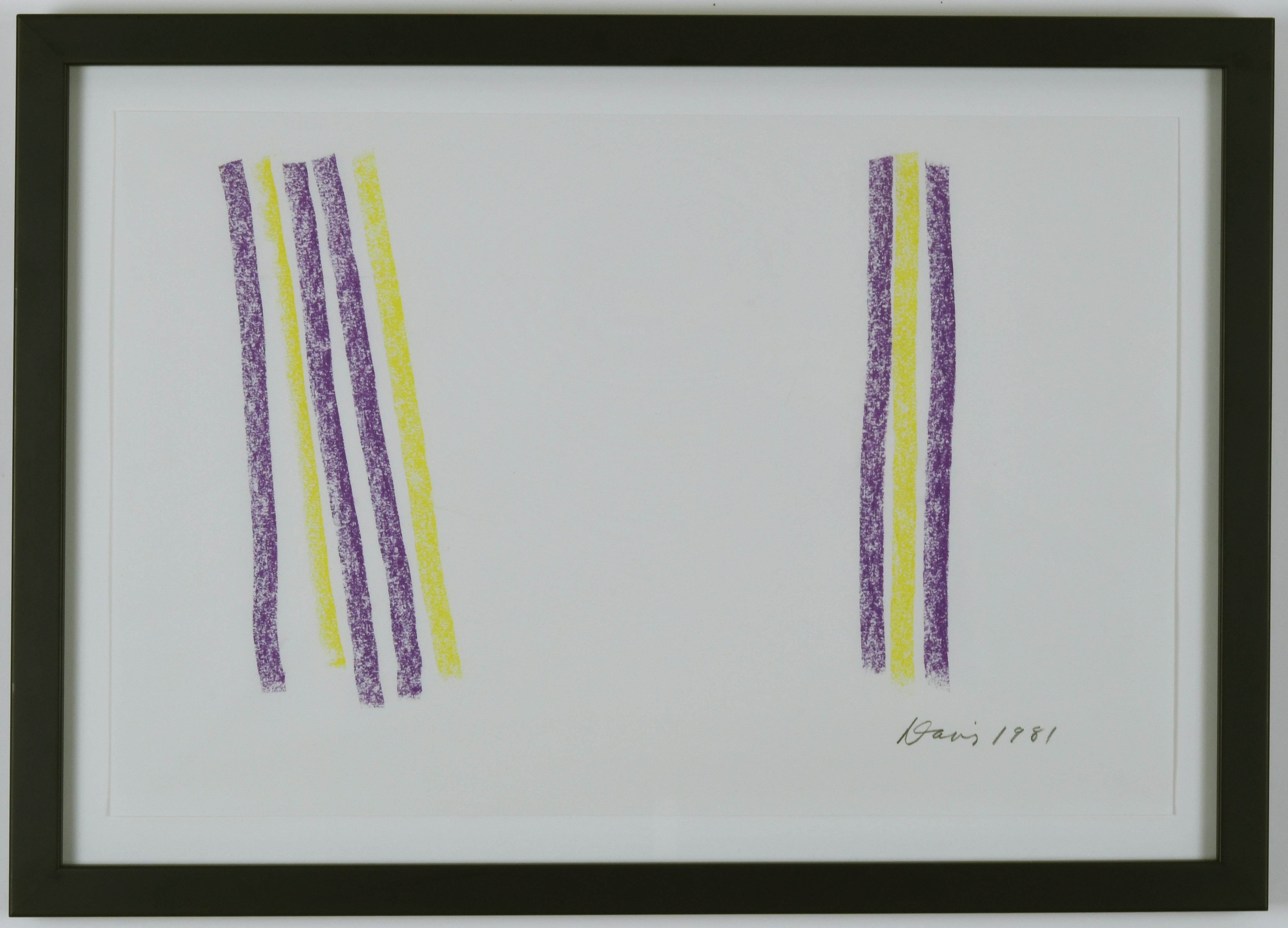 Untitled (Purple and Yellow) - Art by Gene Davis