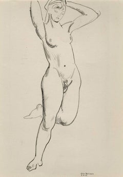 Nudo femminile in piedi