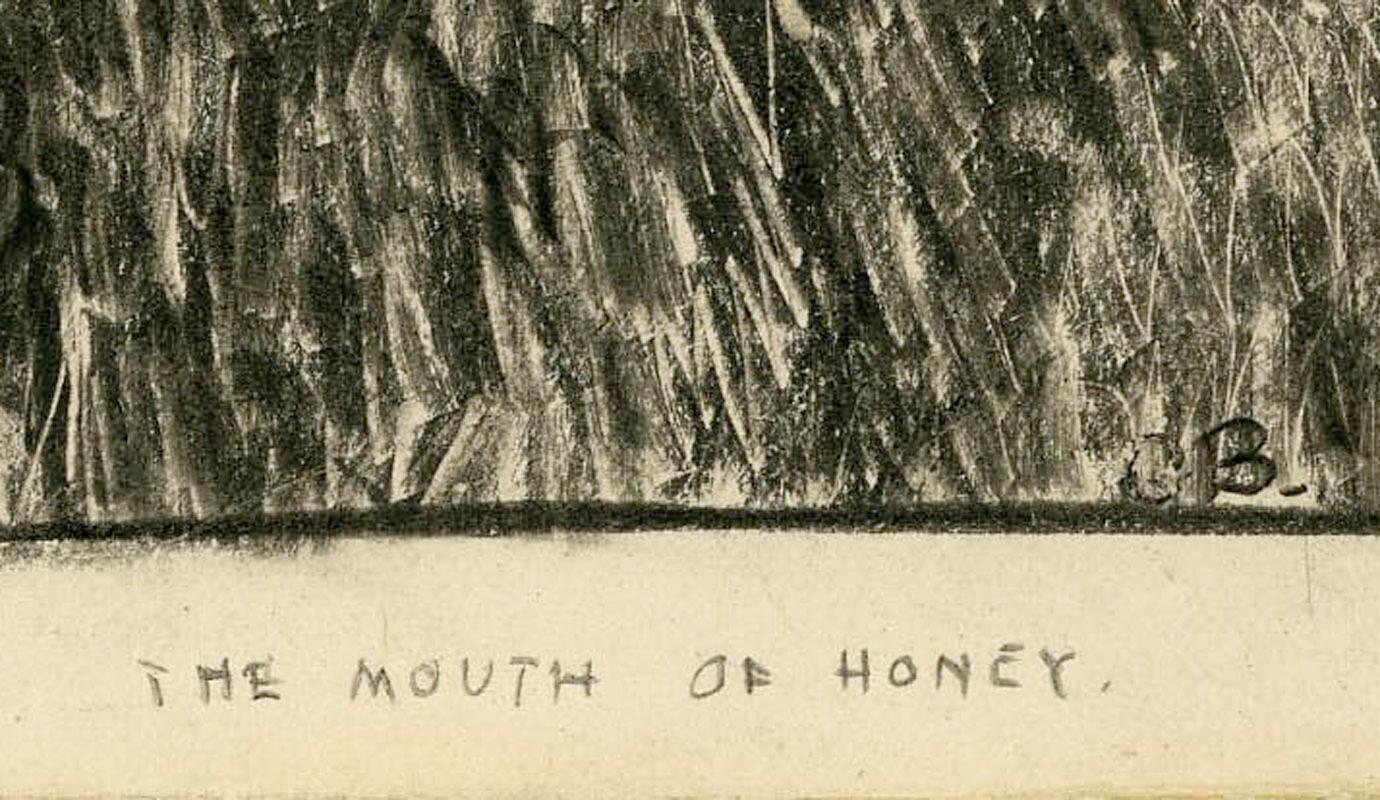 The Mouth of Honey - Black Figurative Art by George Wesley Bellows