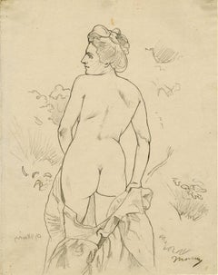 Nude in a Landscape Facing Left