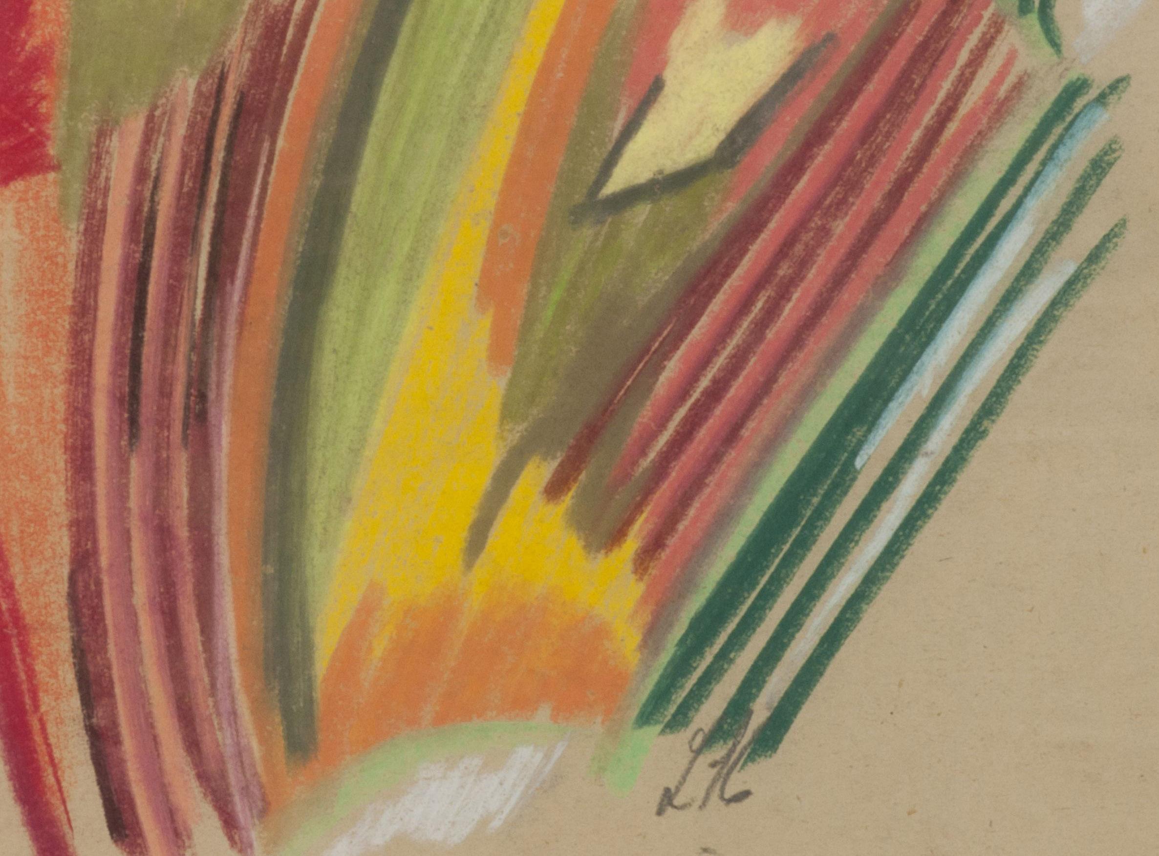 Unbenannt
Pastell auf Papier, 1922
Signiert mit den Initialen des Künstlers in Bleistift
Provenienz: Nachlass des Künstlers
                      Francis M. Nauman (Label)
                      Privatsammlung, NY
Ein sehr frühes