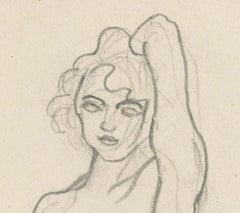 Untitled (nude with arm raised over head)