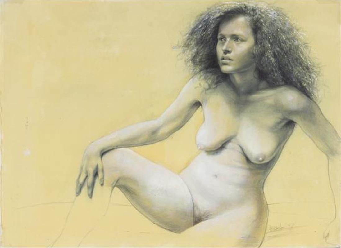 Untitled Female Nude  - Art by Steven Assael