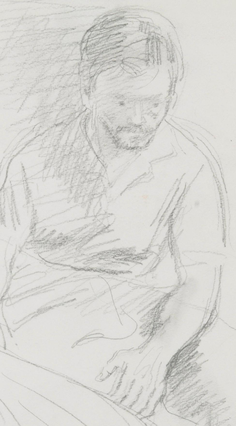 Sitzendes Paar (Amerikanische Moderne), Art, von Raphael Soyer