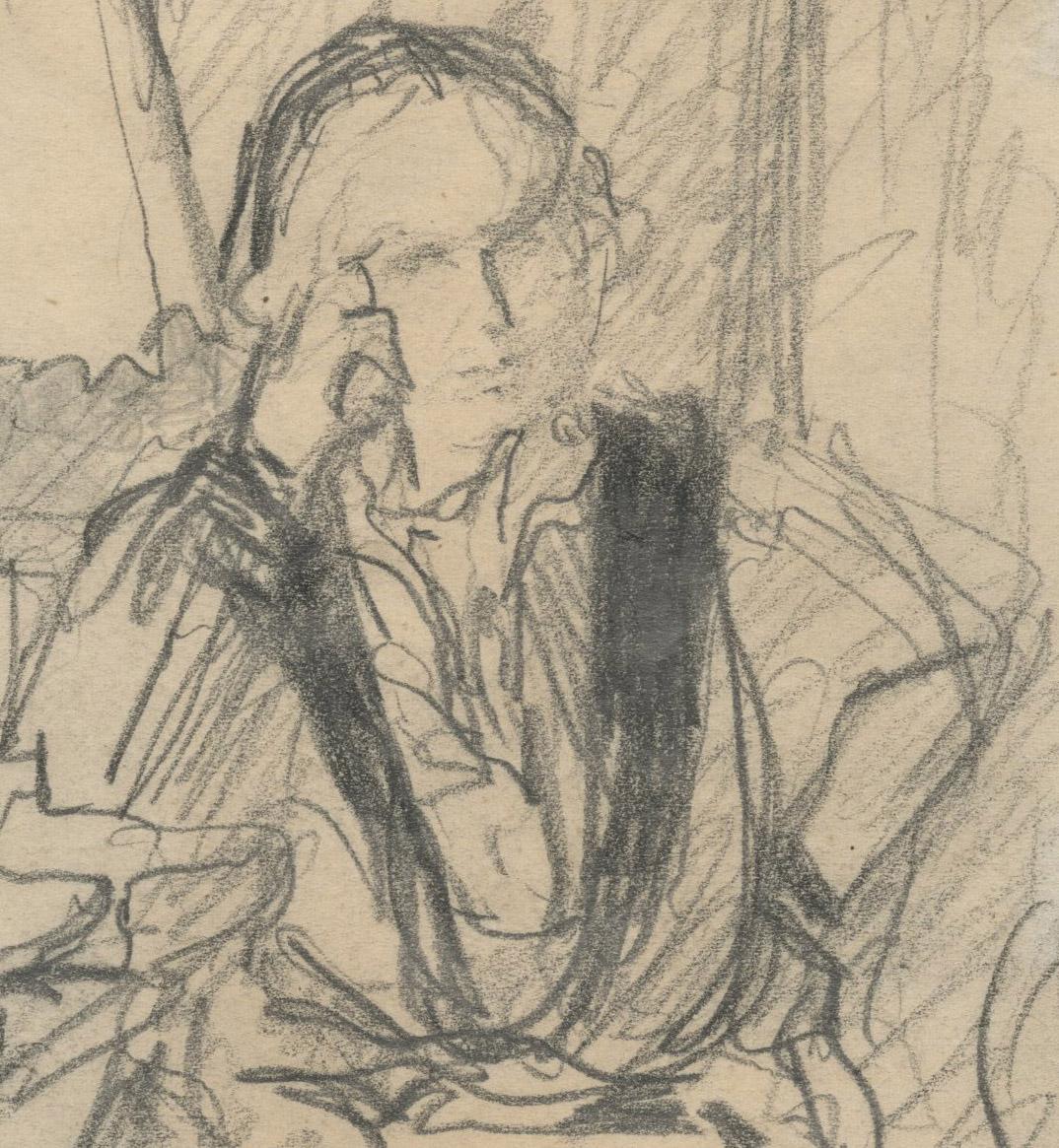 Studie von Lucie (Ralph) Belin sitzend in einem Interieur (Impressionismus), Art, von Edouard Vuillard