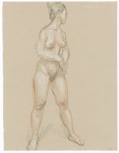Vintage Standing Female Nude