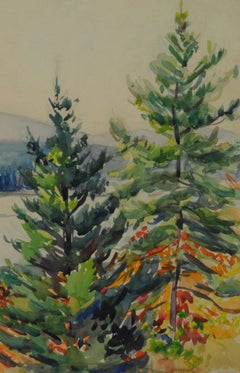 untitled (Maine Autumn Landscape across the narrows from Mt. Desert)