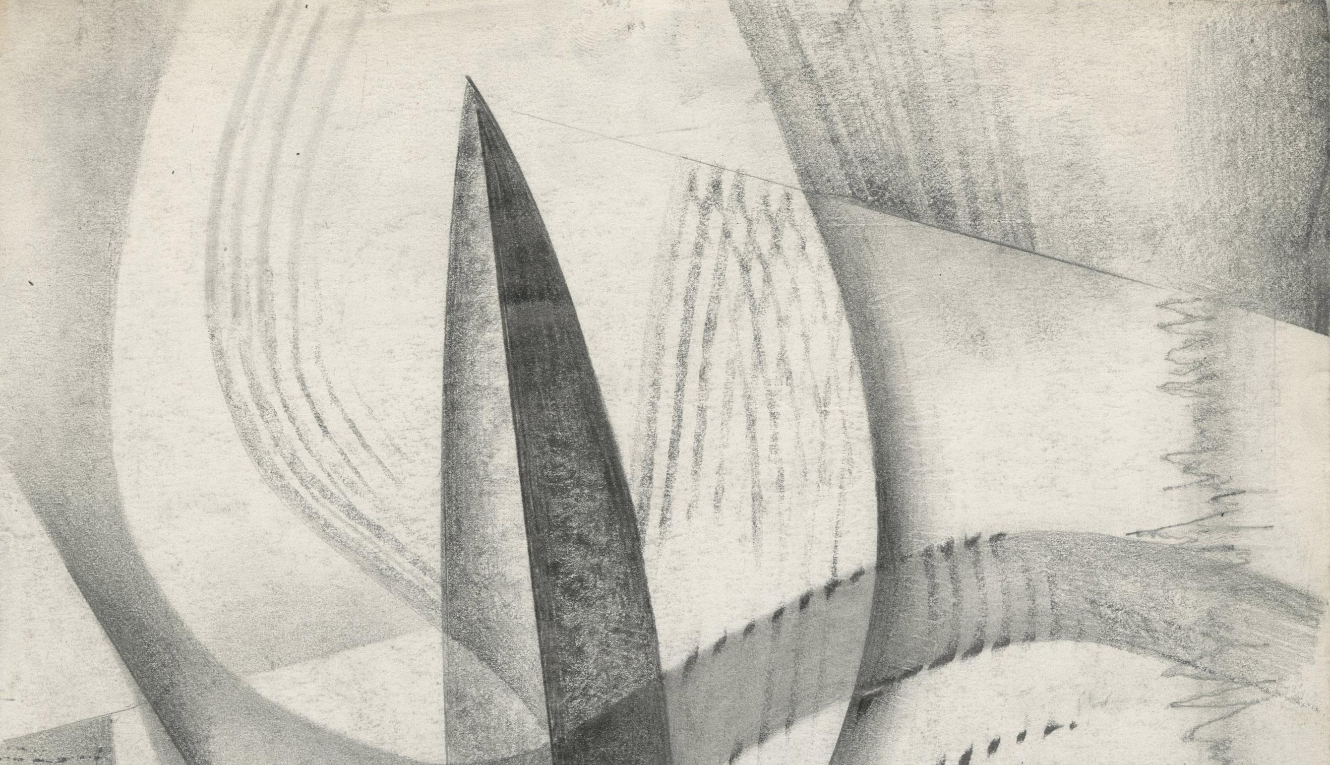 Abstraktion ohne Titel
Graphit auf Papier, ca. 1946
Vorzeichenlos
Provenienz: Nachlass des Künstlers
                      Geerbt von seinem Nachbarn/Betreuer
Zustand: Ausgezeichnet
Bild-/Bogengröße: 12 x 9 Zoll
Medard Klein wurde am 6. Januar 1905