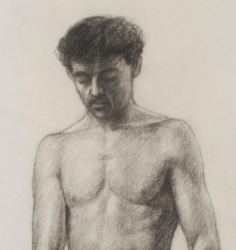Academic Nude Study by E. Rantz

Charcoal on laid paper signed in charcoal

Lalanne Watermark, c. 1880-1900

Image: 24 3/4 x 18 3/4