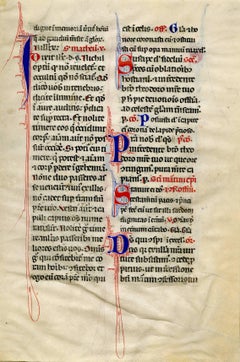 Folio from Communion of Saints, Reading from the Book of St. Matthew.