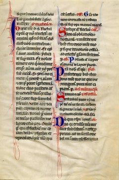 Folio de la communion des Saints, lecture du livre de Saints-Marc.