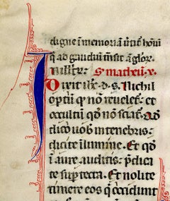 Folio de la communion des Saints, lecture du livre de Saints-Marc.