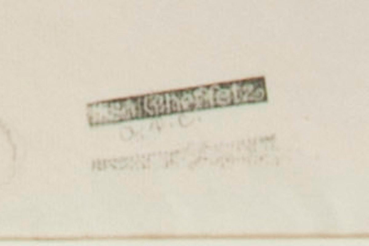 Torse nu de femme 
Fusain sur papier, c.C. 1920
Tampon et initiales au crayon 