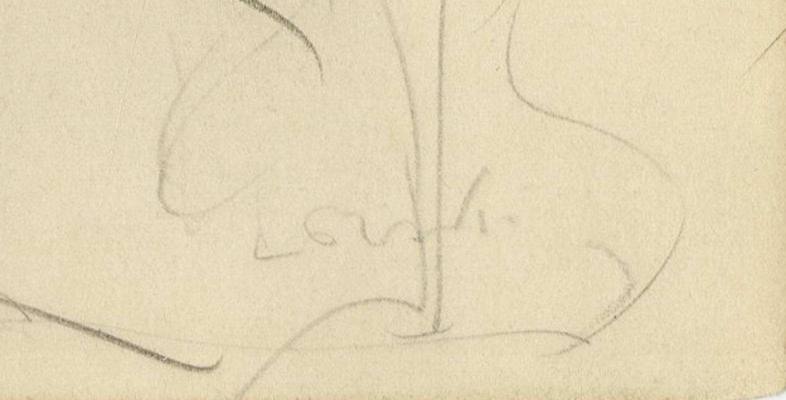Ohne Titel (Stehender weiblicher Akt)
Graphit auf Papier, um 1930
Signiert unten rechts: Lorski (siehe Foto)
Blattgröße: 9 5/16 x 5 13/16 Zoll
Aus einem Skizzenbuch, das der Künstler während seines Aufenthalts in Paris anfertigte
Zustand: Gut
Dünne
