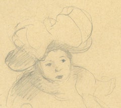 Modele au Chapeau or Child with a Large Hat