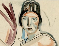 Flapper con sombrero negro