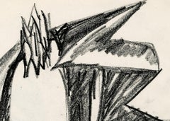 Preliminary drawing for a sculpture