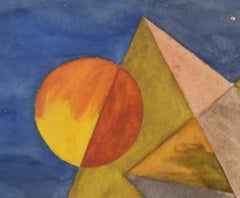 Untitled (Surrealist rendering of Pyramids at Giza with alligator)