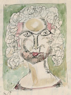 Fille et chat à poil dur