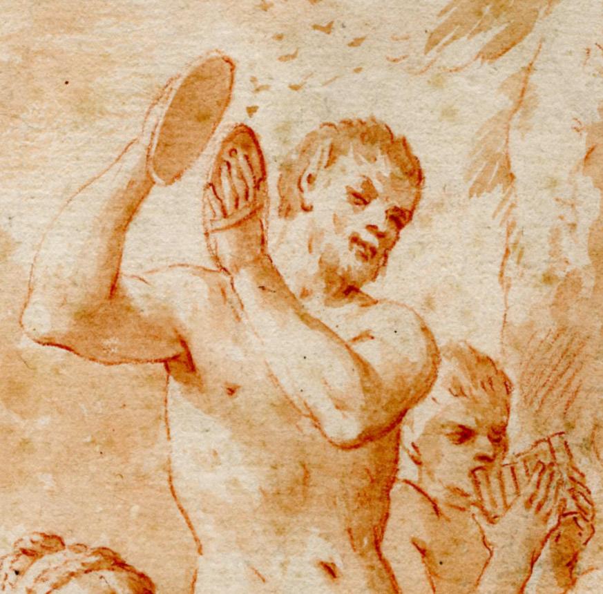 L'allattamento di Giove Bambino dalla capra Amaltheia (La nascita di Giove) - Art di Luigi Quaini