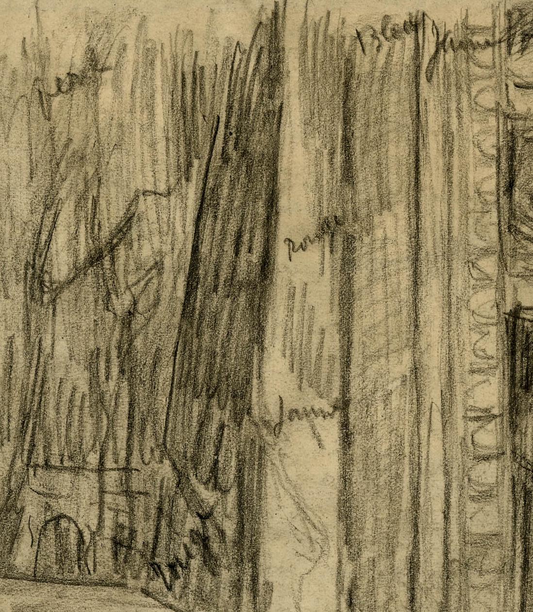 Loge de Theatre (Ein frühes Studium für ein Gemälde)
Graphit auf Papier
Signiert mit Bleistift unten links
Mit farbigen Notizen des Künstlers versehen (siehe Foto)
Ein frühes Pariser Themenwerk des Künstlers
Gerahmt in einem Rahmen aus Blattgold mit