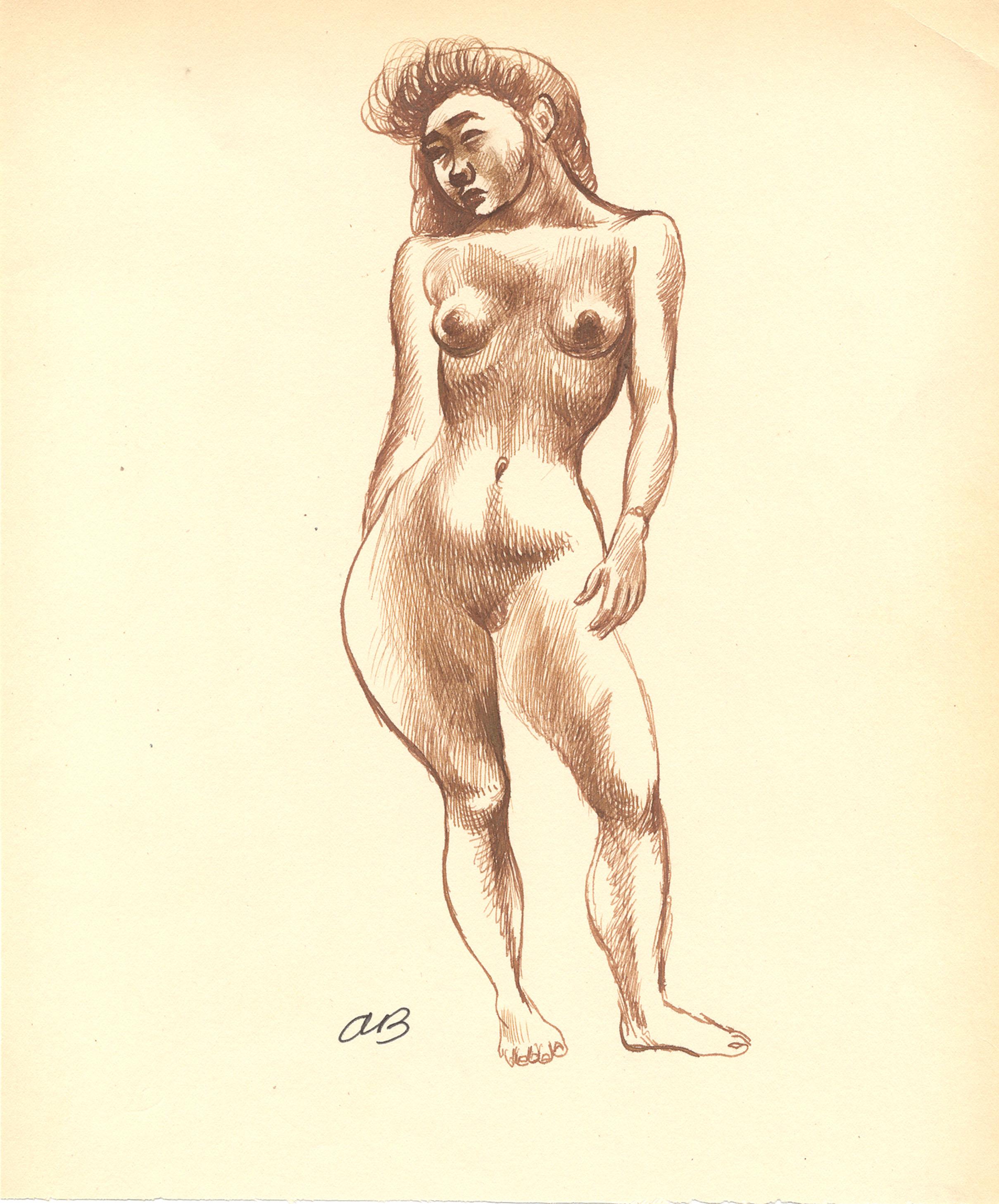 Standing Female Nude