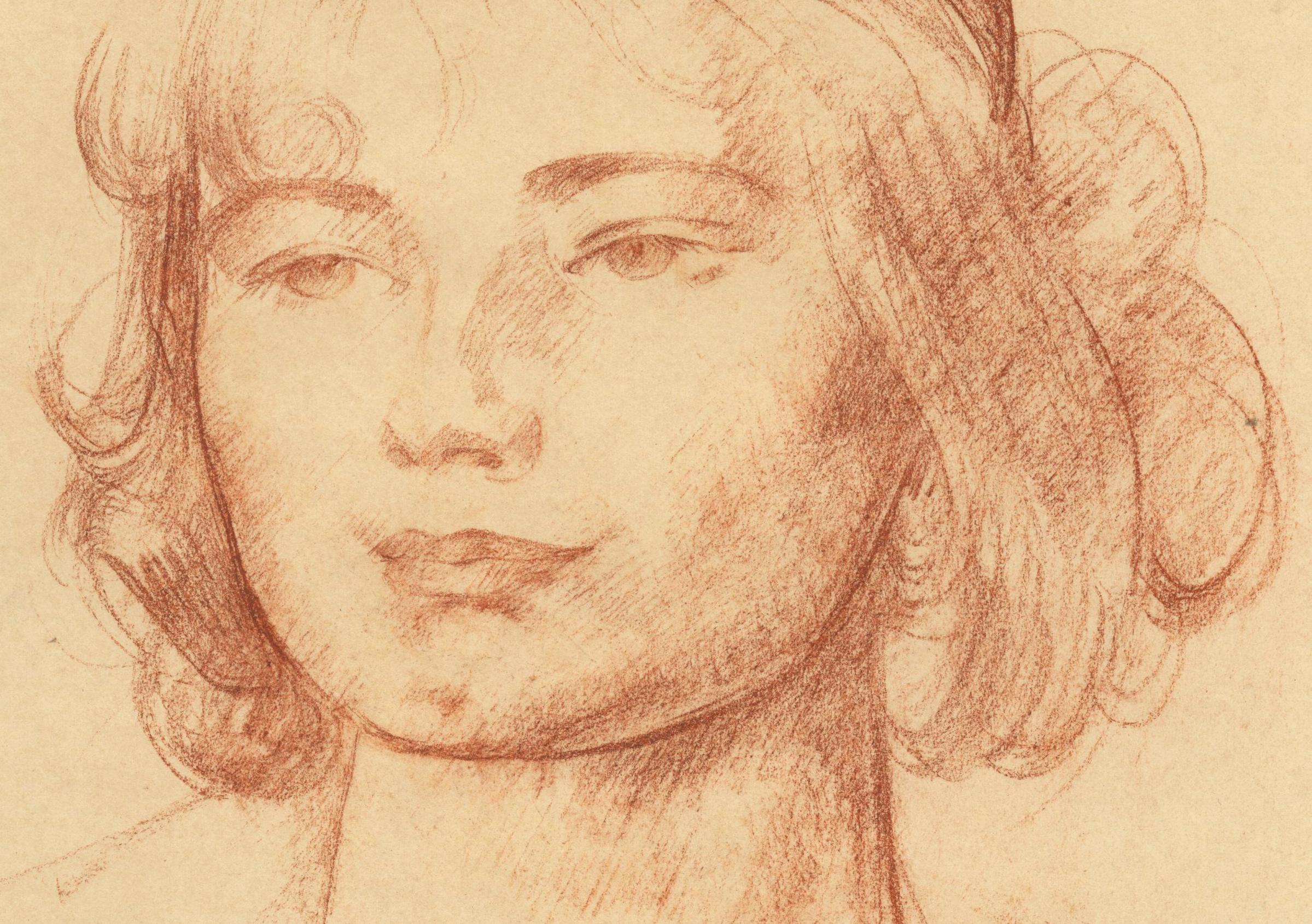 Cabeza de mujer (Margarita) - Art de Leon Kroll