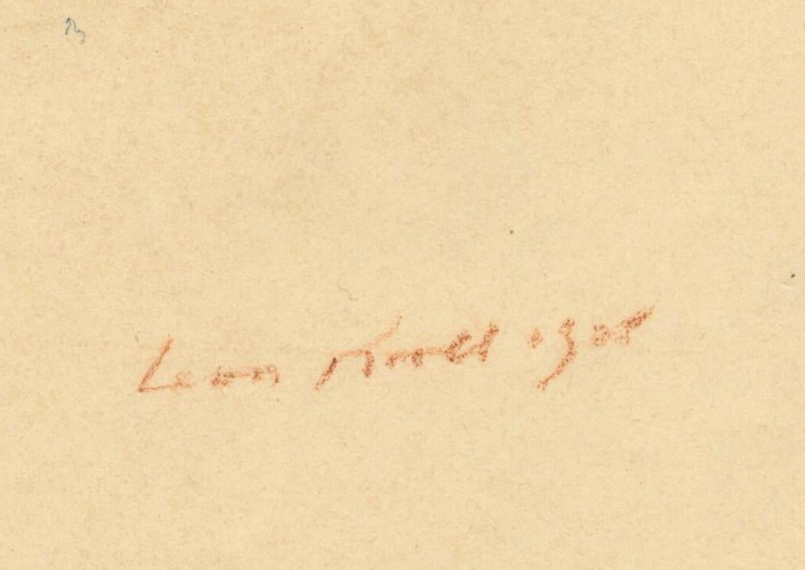 Cabeza de mujer (Margarita)
conte sobre papel tejido, 1925
Firmado y fechado abajo a la derecha
Anotado 