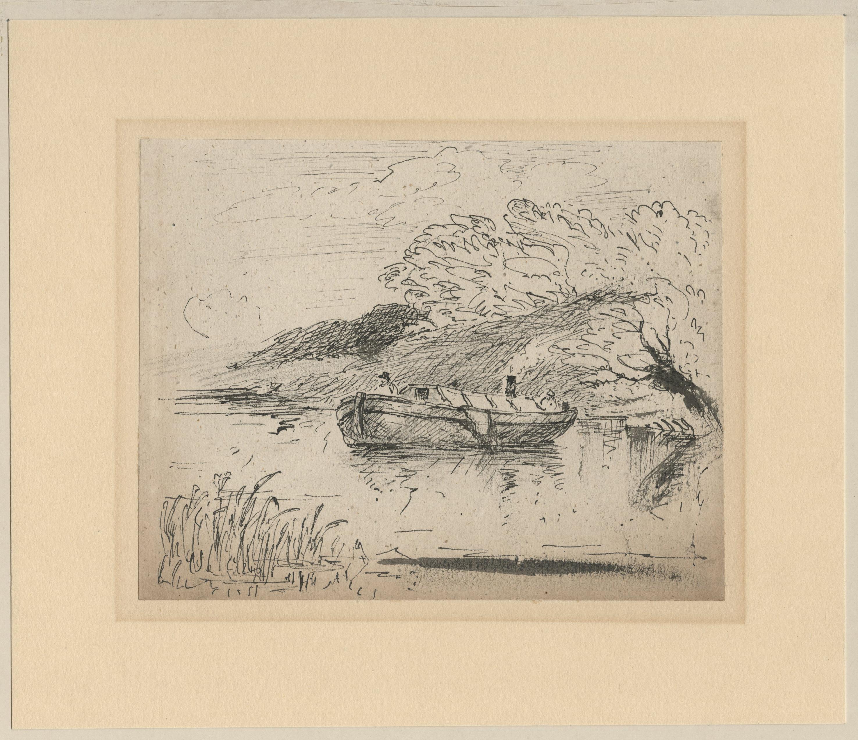 The River Barge (Romantik), Art, von David Cox