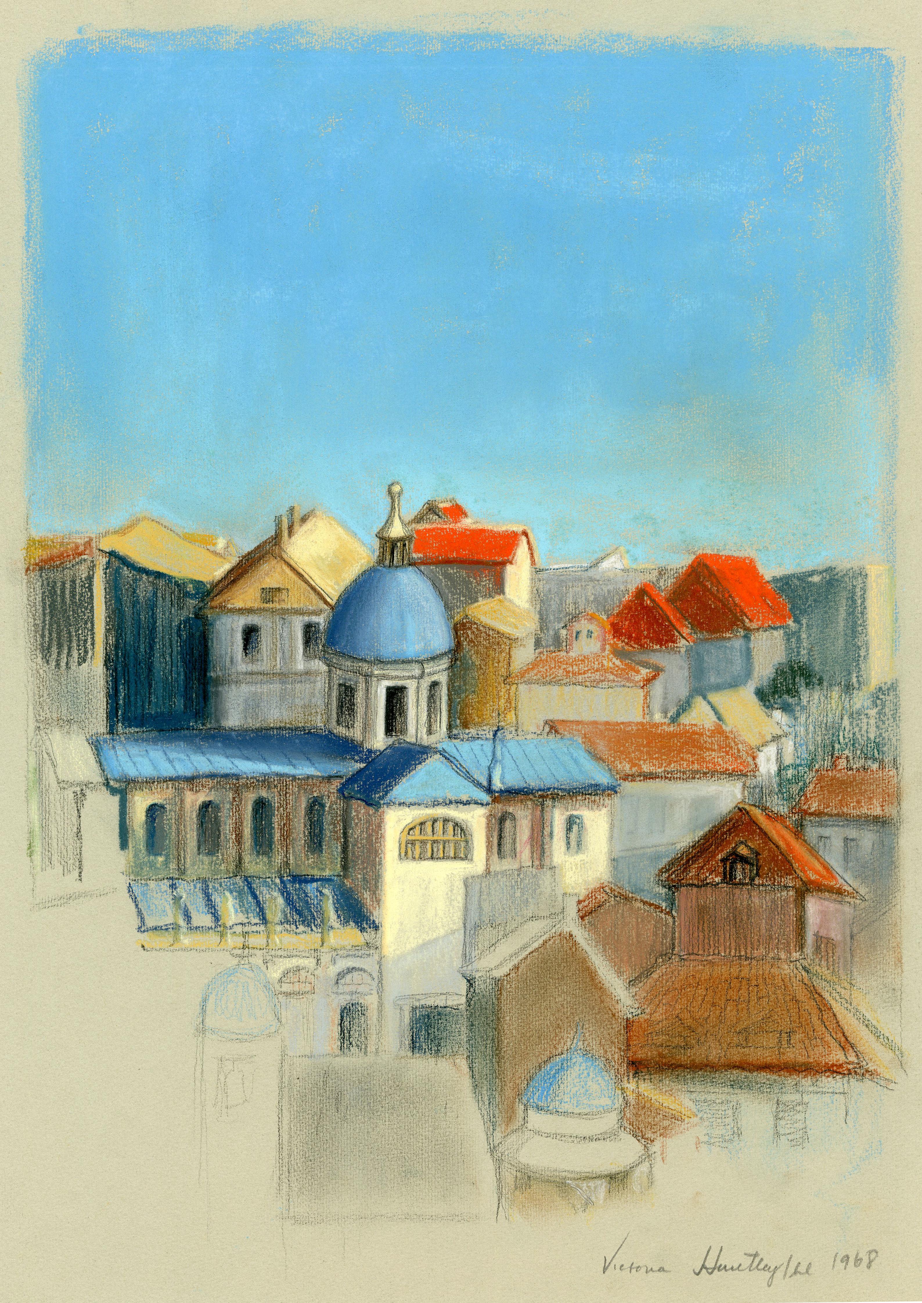 Landscape Art Victoria Hutson Huntley - Paysage urbain italien