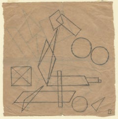 Disegno non oggettivo (composizione su due lati)