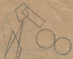 Non-Objektive Zeichnung (Doppelseitige Komposition)