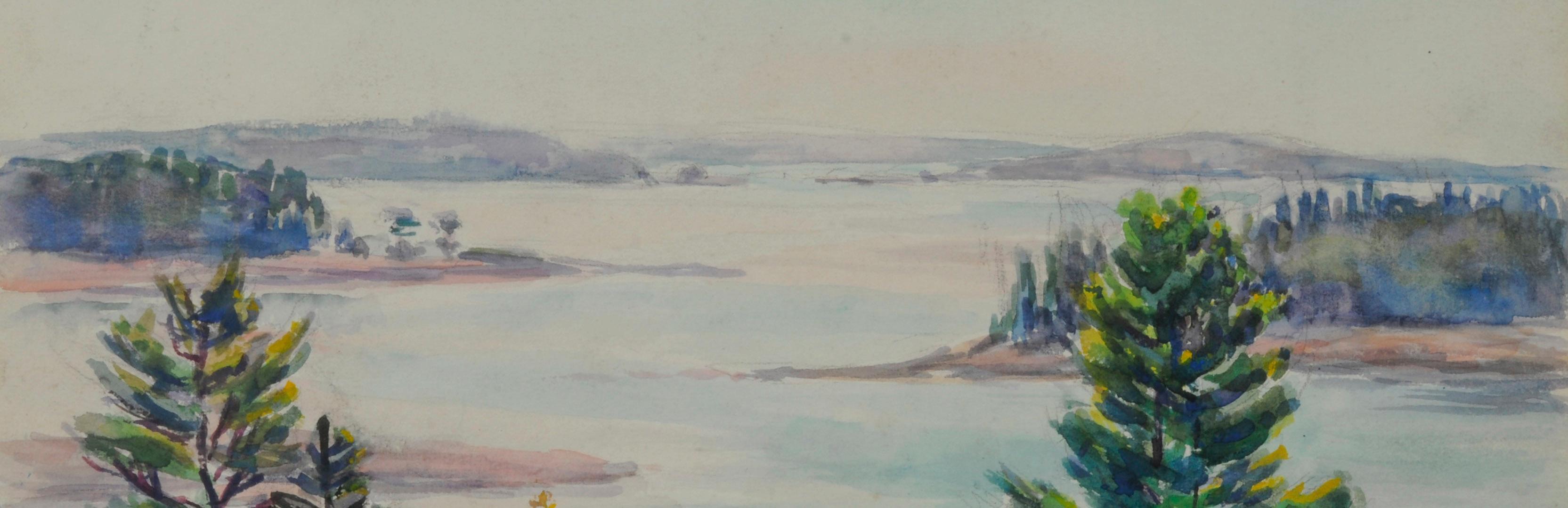 senza titolo (Mt. Desert Narrows) - Art Impressionismo americano di Greta Allen