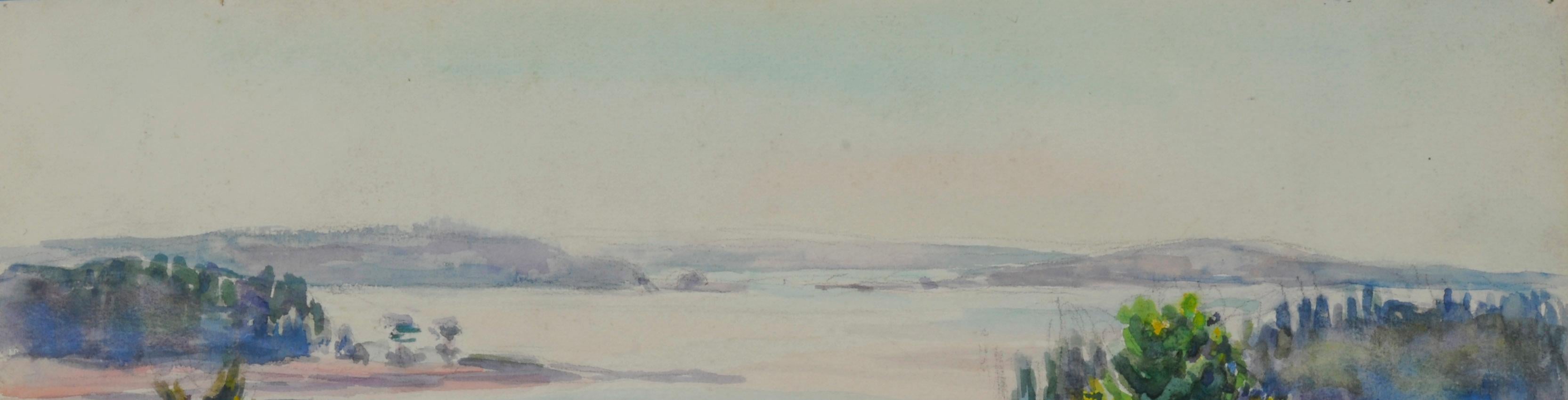 senza titolo (Mt. Desert Narrows) - Landscape Art Grigio di Greta Allen