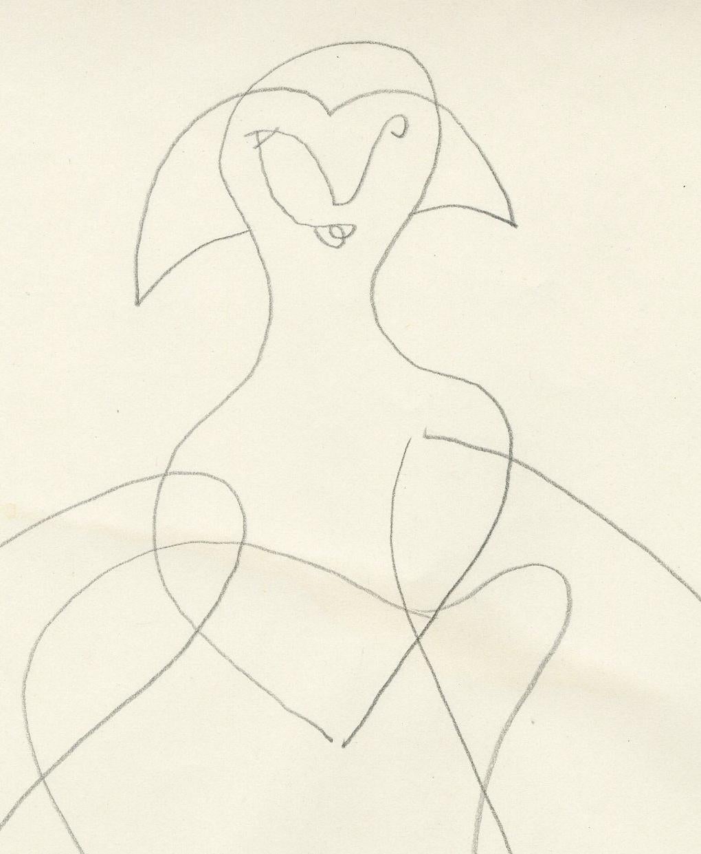 Ohne Titel (Stückende Frau) – Art von Léopold Survage